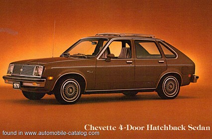 Chevrolet Chevrolet Chevette 4-Door Hatchback 1.6L High Output 1979