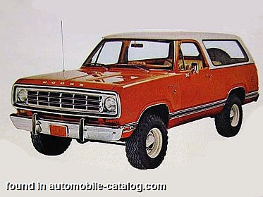 Dodge Dodge Ramcharger 440 V-8 TorqueFlite 1974